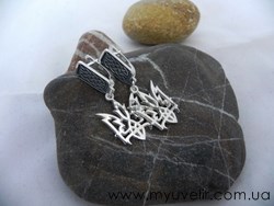 Сережки с гербом Украины 